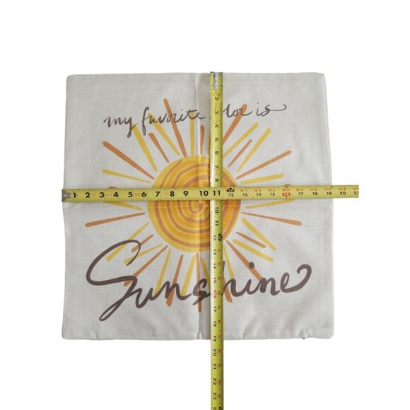 Pillow Cover Decor Sunflower, Sunshine and Bee - Set of 3 - Picture 6 of 11